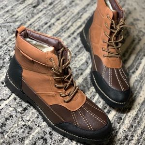 STEVE MADDEN MENS M COVERT WINTER BOOT BROWN/TAN